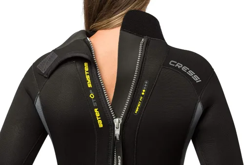 Miniatura 2 de Cressi Traje de neopreno completo para hombre y mujer con cremallera trasera para buceo y actividades acuáticas - Otterflex 0.197 in: Diseñado