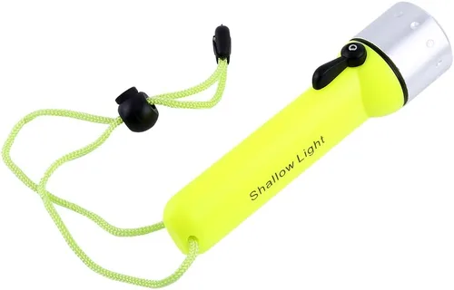 Miniatura 5 de Linterna de buceo LED, impermeable 180LM buceo luz LED antorcha con correa de mano para deportes submarinos