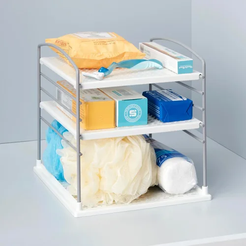 Miniatura 7 de YouCopia UpSpace - Organizador ajustable de cajas para envoltorios de papel de aluminio y almacenamiento de gabinetes de cocina, Original, Blanco