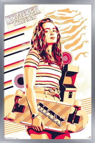 Miniatura 12 de Trends International Netflix Stranger Things: Season 3 - Póster de pared máximo, 14.725 x 22.375 pulgadas, versión enmarcada de madera de granero