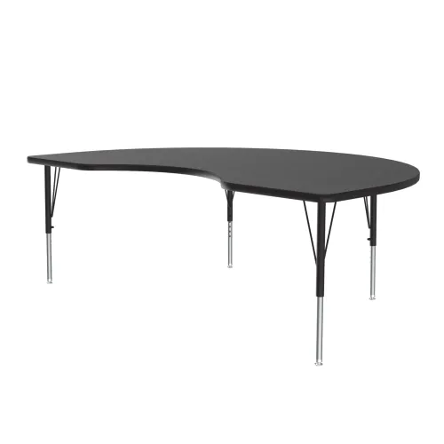 Miniatura 63 de Correll Mesa de Actividades Rectangular para Aula de 24"x36", Altura Ajustable (19"-29"), Granito Negro Laminado Térmico Fusionado Duradero