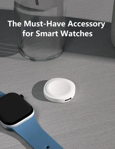 Miniatura 7 de Adaptador de cargador USB C para Samsung Galaxy Watch, cargador portátil rápido de 5 W para Apple Watch, base de carga de viaje ultra compacta