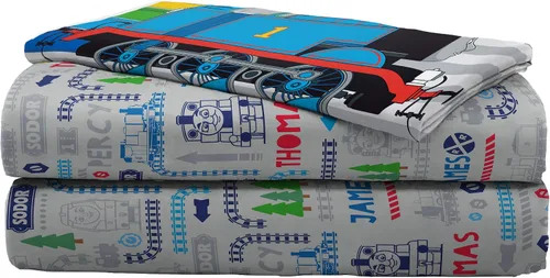 Miniatura 8 de Jay Franco Thomas & Friends Stitch in Time - Juego de sábanas infantiles, de microfibra y resistentes a la decoloración, 3 piezas, ropa de cama