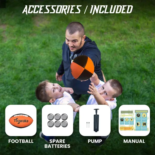 Miniatura 3 de Balón de fútbol con luz para niños, brilla en la oscuridad, con luces LED preinstaladas, pilas incluidas
