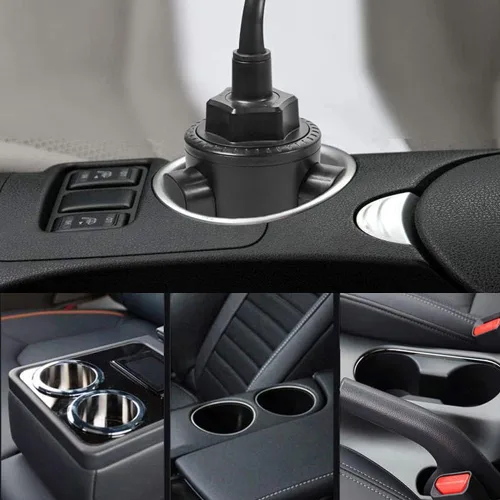 Miniatura 7 de Soporte para teléfono 2 en 1, soporte universal de cuello de cisne ajustable, rotación 360, liberación de un botón, se adapta a teléfonos de 4 a 7