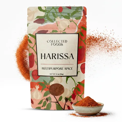 Mezcla de condimentos Harissa marroquí de alta calidad, especias y condimentos sin gluten con pimentón, sal y cebolla deshidratada, polvo Harissa
