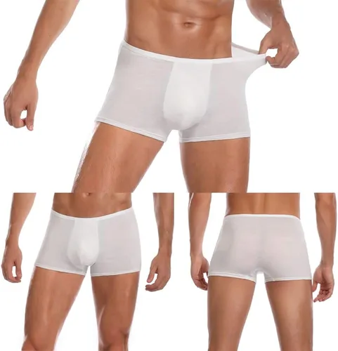 Miniatura 11 de STARLY 5pcs Mens Desechable Algodón Ropa Interior Viaje Boxers Escritos Portátil Pantalones Cortos Blanco/Gris/Verde Oliva
