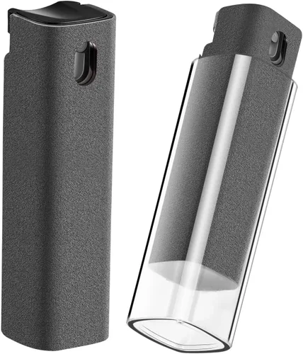 YTT Limpiador de pantalla, todo en uno spray y paño limpiador, con carcasa protectora transparente para todas las pantallas de teléfonos, portátiles