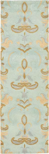 Miniatura 3 de SAFAVIEH Soho Collection - Alfombra de pasillo, 2 pies 6 pulgadas x 8 pies, azul claro y multicolor, lana hecha a mano, ideal para zonas de alto