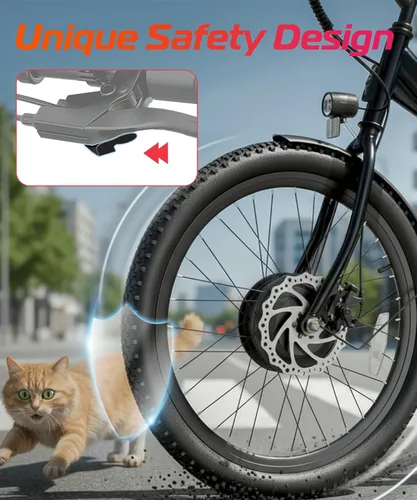 Miniatura 4 de ANCHEER Triciclo eléctrico para adultos, triciclo eléctrico plegable de pico de 600 W, bicicleta eléctrica de 24 pulgadas y 499 Wh para personas