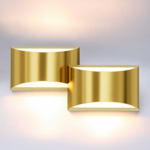 Miniatura 15 de Aipsun Aplique de pared de aluminio moderno LED para interiores, luces de pared interiores, 1 paquete, lámpara de montaje en pared con cable, luz