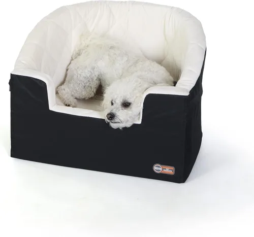 Miniatura 10 de K&H Pet Products Asiento elevador de cubo para perro, cinturón de seguridad seguro, 2 correas de seguridad, fundas lavables, asientos elevadores
