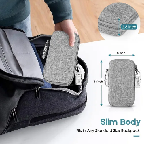 Miniatura 9 de Kit de accesorios compatible con Insta360 GO 3 [Funda de silicona para cámara y tapa de lente] [2 piezas de película protectora de pantalla 3D]