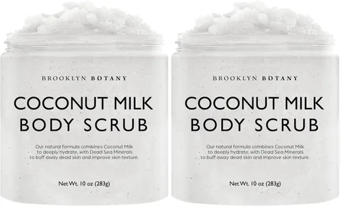 Miniatura 14 de Brooklyn Botany - Exfoliante de sal del Himalaya y células madre para el cuerpo, hidratante y exfoliante para el cuerpo, rostro, manos y pies