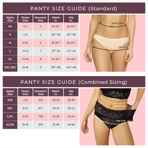 Miniatura 6 de Felina Tangas para mujer, paquete de 6 unidades, encaje floral súper elástico, ropa interior para mujer con refuerzo de algodón y ajuste suave
