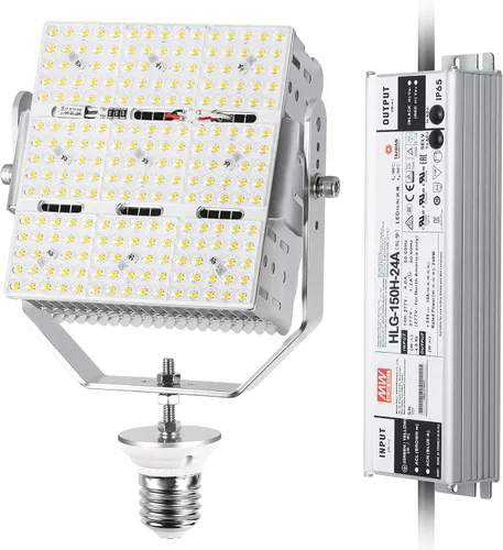 150W LED Retrofit para HID Shoebox Wall Pack Canopy 21,400 lúmenes 400W/450W/550W Haluro de metal igual 5700K luz diurna E39 Mogul Base para lámpara