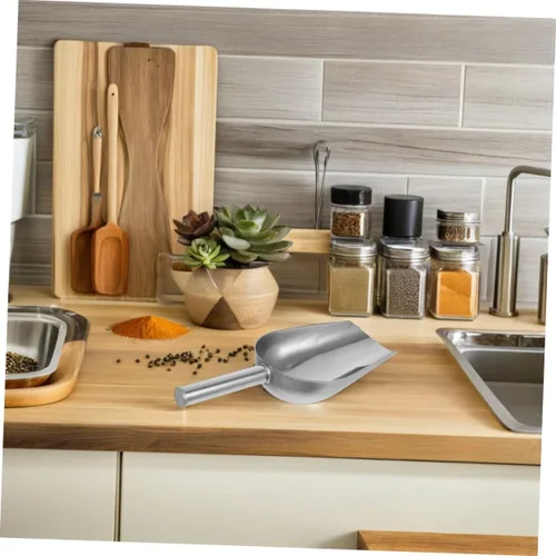 Miniatura 8 de Hemoton 1 pala multiusos de acero inoxidable versátil para granos y harina para frutos secos de arroz y frutas secas para fiestas, bodas y uso