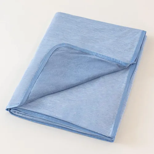 Miniatura 7 de MUKKA Manta de verano (50 x 60 pulgadas) para dormir con calor en verano, mantiene el cuerpo fresco en noches cálidas, manta para adultos, niños