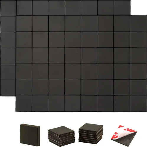 Miniatura 10 de Tira de cinta magnética precortada, cuadrados magnéticos finos con autoadhesivo (576 unidades de 3/4 pulgadas x 3/4 pulgadas), imanes adhesivos