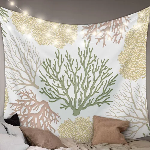 Miniatura 11 de Tapiz para colgar en la pared, tapices estéticos de piel de vaca, estampado de piel de vaca de granja, tapiz marrón para dormitorio, sala de estar