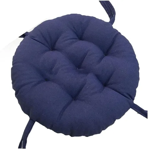 Miniatura 12 de Cojines de asiento redondos para exteriores con lazos, almohadillas para sillas de pana súper suaves, antideslizantes, herramientas para sillas