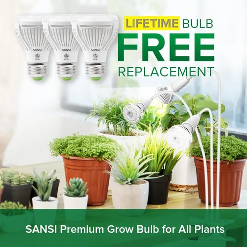 Miniatura 2 de SANSI Luces LED de cultivo para plantas de interior, luz de crecimiento de cuello de cisne con clip de espectro completo de 450 W con tecnología