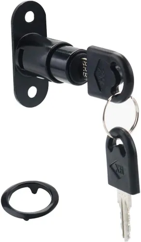 XYWHPGV - Cerradura de émbolo de empuje de 0.748 x 0.906 in para cajón de puerta corredera, armario, muebles, armario con llave (sin tornillos)