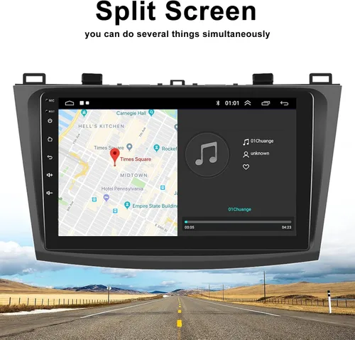 Miniatura 7 de Radio estéreo de coche para Mazda 3 2009 2010 2011 2012 2013, Android 15 2G+64G Carplay inalámbrico Android Auto, 9 pulgadas pantalla táctil coche