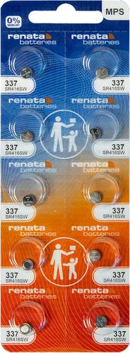 Miniatura 8 de Renata 337 SR416SW Baterías – 1.55 V Óxido de Plata 337 Batería de Reloj (2 unidades)