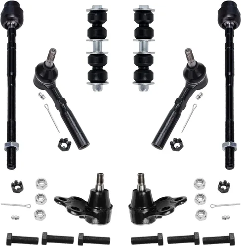 Miniatura 28 de Detroit Axle – Kit de suspensión delantera para Hyundai 2013-2018 Santa Fe 2 enlaces de barra de estabilizador 4 varillas de amarre interiores
