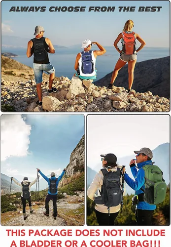 Miniatura 2 de Mochila de senderismo impermeable para ciclismo, 15L, ligera, duradera, para esquí, snowboard, correr, ciclismo MTB Naranja
