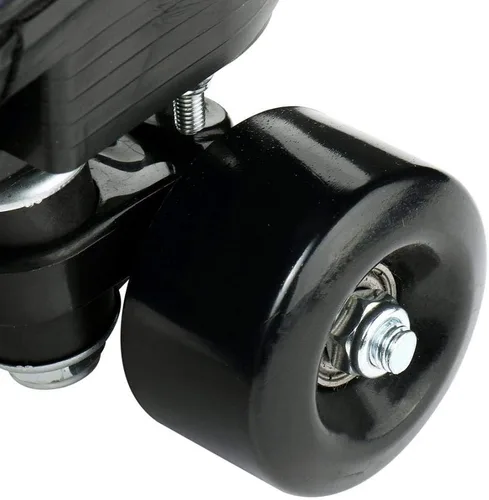 Miniatura 8 de Patines de ruedas para mujeres y hombres, zapatos altos de piel de vacuno, patines clásicos de doble fila, patines de cuatro ruedas para hombres