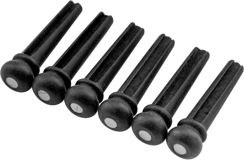 Miniatura 8 de Musiclily Slotted Folk - Pasadores de extremo para guitarra acústica de ébano para piezas de guitarra Martin Taylor, color negro (paquete de 6)