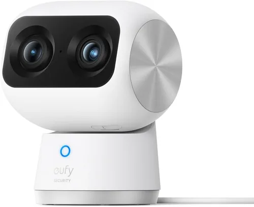 Miniatura 2 de eufy Security Cámara interior S350 con HomeBase 3, cámaras duales, cámara de seguridad con resolución 4K UHD con zoom de 8× y PTZ de 360°, IA