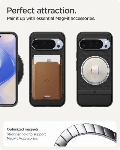 Miniatura 9 de Spigen para Pixel 10 Pro XL, funda Parallax MagFit (2025) [Diseñada para Pixelsnap, compatible con accesorios MagSafe] - negro mate