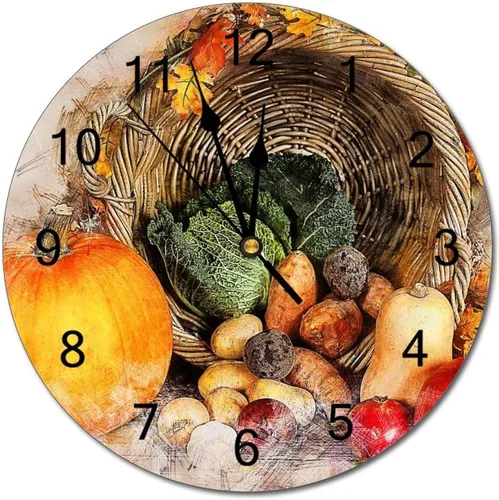 Miniatura 58 de Reloj de pared silencioso sin tictac de PVC, montañas del Tirol del Sur, Italia, senderismo, C, funciona con pilas, 10 pulgadas (9.8 in), reloj