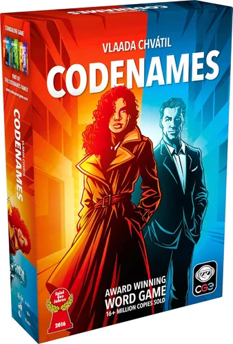 CGE Codenames Juego de Mesa (2ª Edición) El Juego de Fiesta de Asociación de Palabras Ultra Secreto para Noches de Juegos con Amigos y Familia, 4+