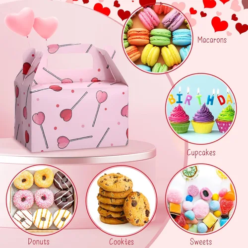Miniatura 4 de Zhanmai Paquete de 36 cajas de golosinas para el día de San Valentín, cajas de dulces con corazones para golosinas, contenedor de regalo para el día