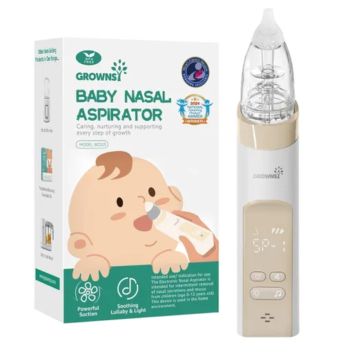 Miniatura 11 de GROWNSY Aspirador nasal eléctrico para mascotas, succión silenciosa de nariz y orejas para perros, gatos, cachorros y gatitos, succión ajustable