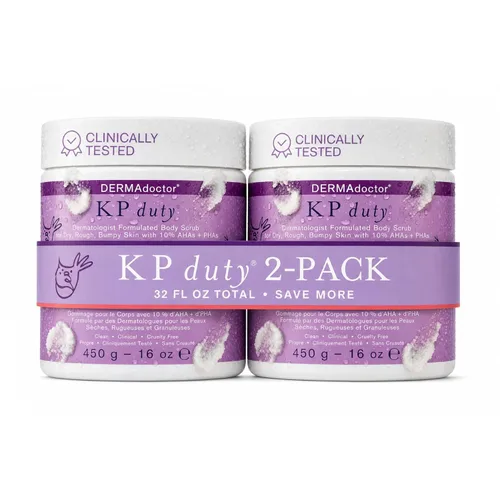 Miniatura 10 de DERMAdoctor KP - Kit de exfoliante corporal y loción para eliminar protuberancias, formulado por dermatólogos Tratamiento para la queratosis