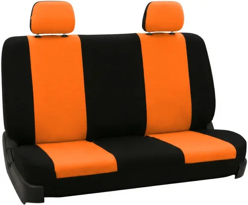 Miniatura 12 de FH Group Funda para asiento trasero de banco sólido para automóviles Asientos universales de tela para SUV, sedán, camioneta Accesorios Negro