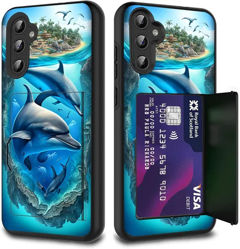 Miniatura 64 de Funda híbrida de doble capa con función atril para Samsung Galaxy A16 5G de 6.9 pulgadas, diseño de vaca con bandera estadounidense