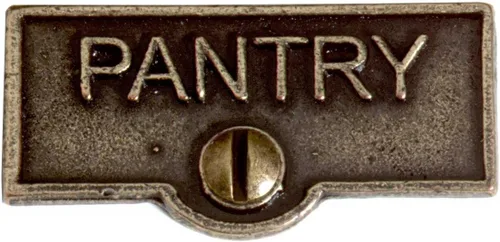 Miniatura 6 de Placa de interruptor de suministro para renovadores, placa de pared con acabado de latón "UPSTAIRS" Latón antiguo
