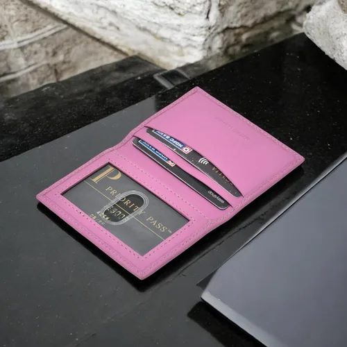 Miniatura 33 de Leatherboss - Cartera delgada y plegable de piel auténtica Soporte para tarjeta de crédito, débito, identificación Compacta y elegante