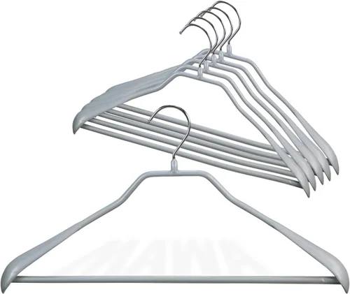 Mawa by Reston Lloyd BodyForm Series - Percha de ropa antideslizante que ahorra espacio con barra para pantalones, 16-1/2 pulgadas, estilo 42/LS,