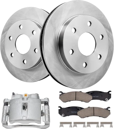 Miniatura 44 de Detroit Axle - Rotores de freno para Ford Mustang 2015 2016 2017 2018 2019 2020 2021 2022 2023 Rotores de freno de disco 2016 2017 2018 2019