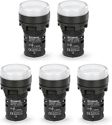 Miniatura 15 de Baomain LED Indicador Piloto Luz Piloto AD16-22D AC 110V 20mA Ahorro de Energía Verde Paquete de 2