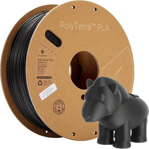 Miniatura 38 de Polymaker Panchroma Filamento de impresora 3D PLA negro, 0.069 in, carrete de 2.2 libras, fácil de imprimir, impresión de alta velocidad, sin