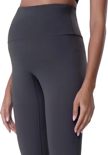 Miniatura 5 de POSHDIVAH - Mallas de maternidad, para usar sobre el vientre, pantalones de yoga para el embarazo, para entrenamiento activo