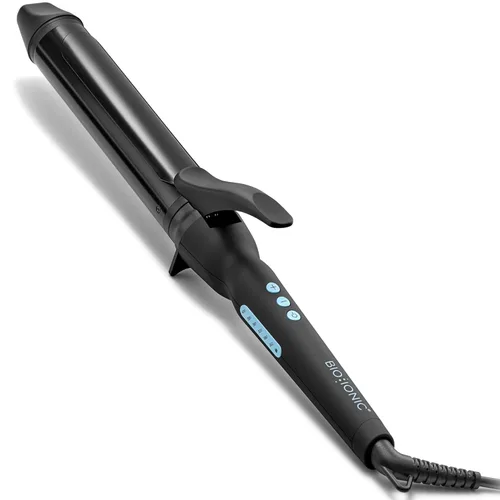 Miniatura 13 de Bio Ionic Rizador de Cilindro Largo, Rizador de Pelo con Tecnología de Calor Húmedo y NanoIónico MX, Varita Rizador Versátil Negro